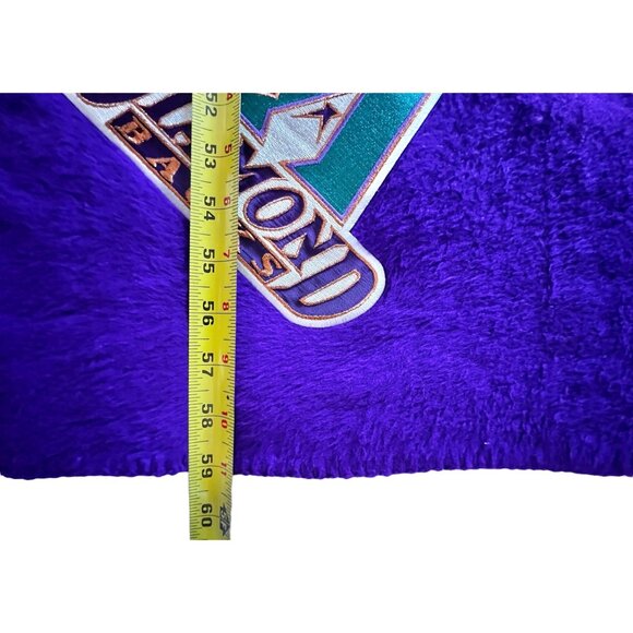 Arizona Diamondbacks Purple Fleece Throw Blanket 60" X 50" By Team Fleece USA - Picture 6 of 8